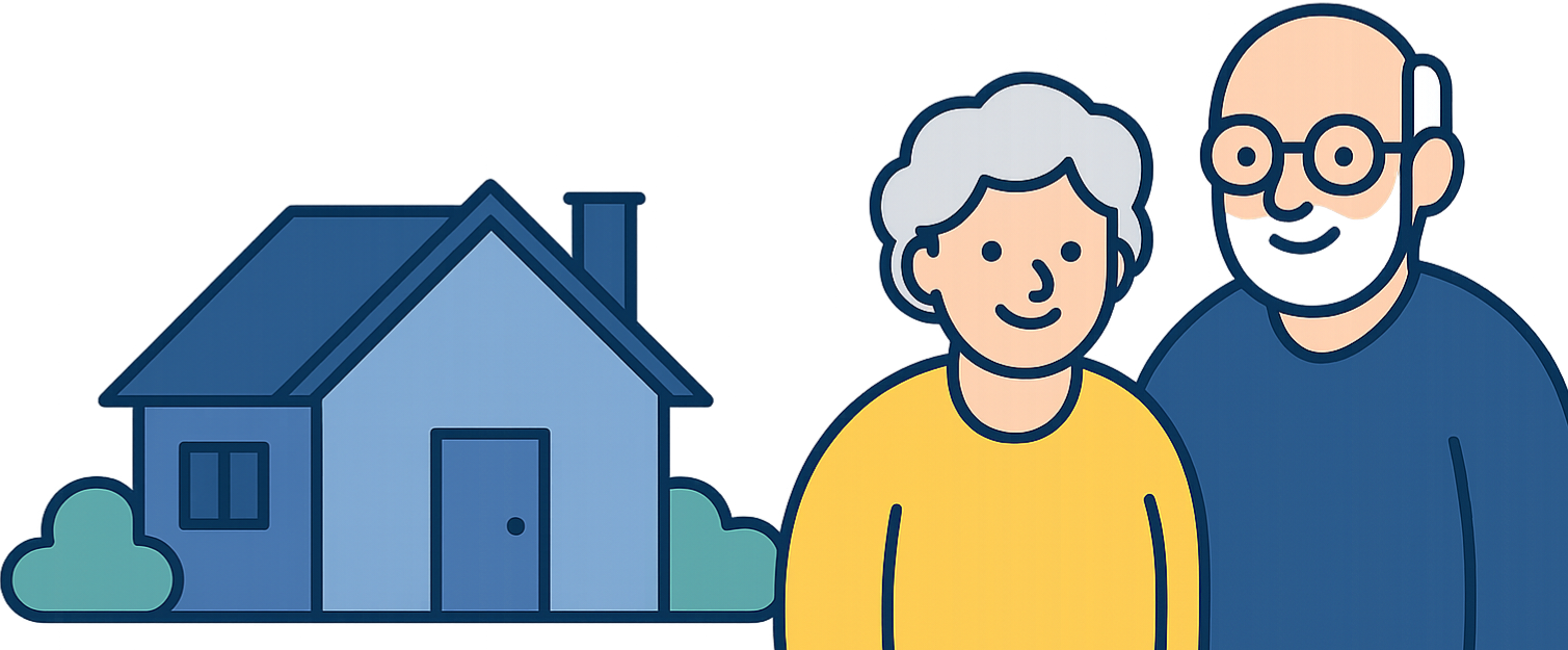 Family at home illustration